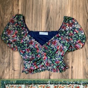 Urban Outfitters floral crop top